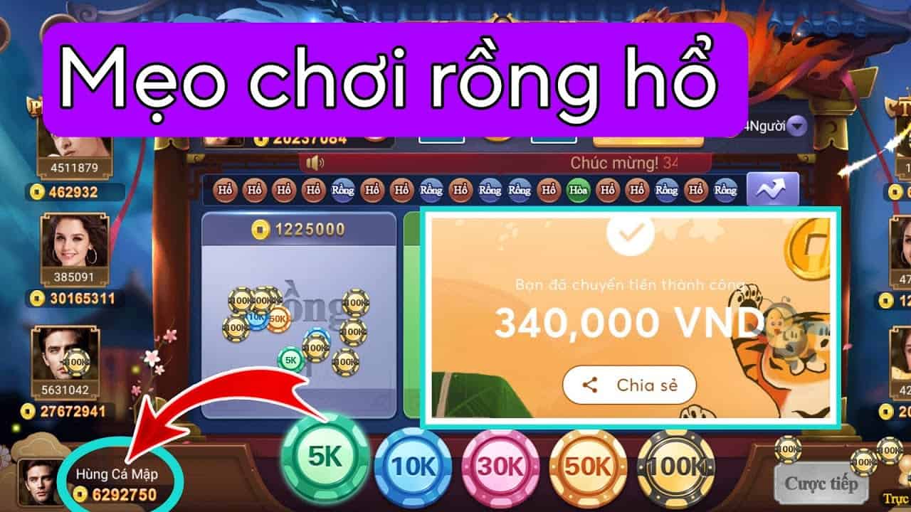 Chia sẻ kiến thức về các thuật ngữ và luật chơi bài Rồng Hổ